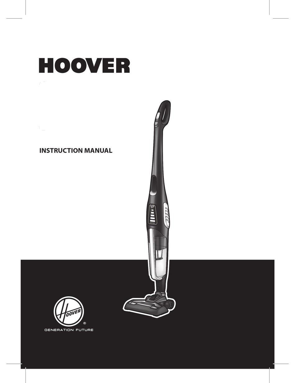 HOOVER VACUUM CLEANER INSTRUCTION MANUAL Pdf Download | ManualsLib