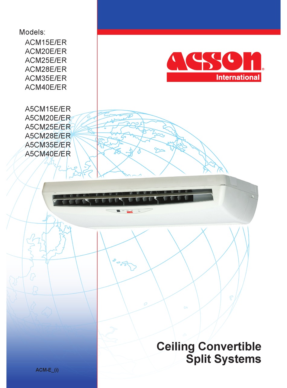 Acson Acm15e User Manual Pdf Download Manualslib