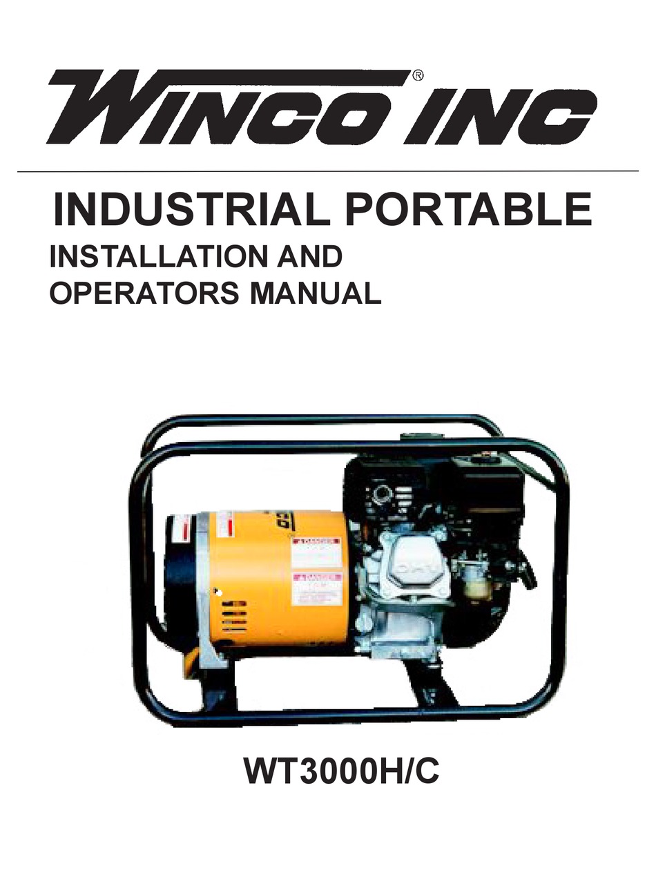 WINCO WT3000H INSTALLATION AND OPERATOR'S MANUAL Pdf Download | ManualsLib