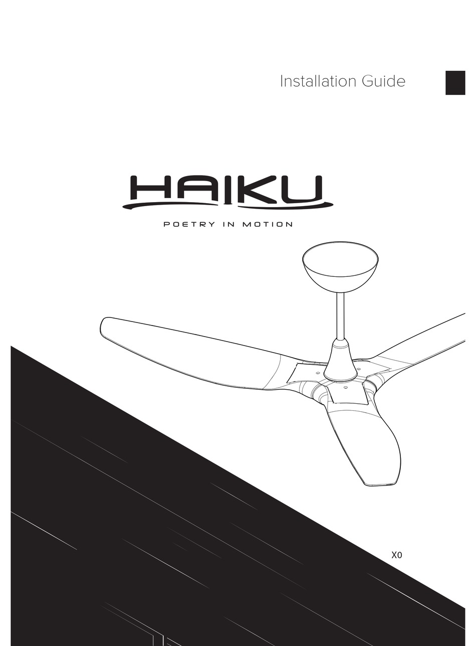 HAIKU K3150X0 INSTALLATION MANUAL Pdf Download ManualsLib