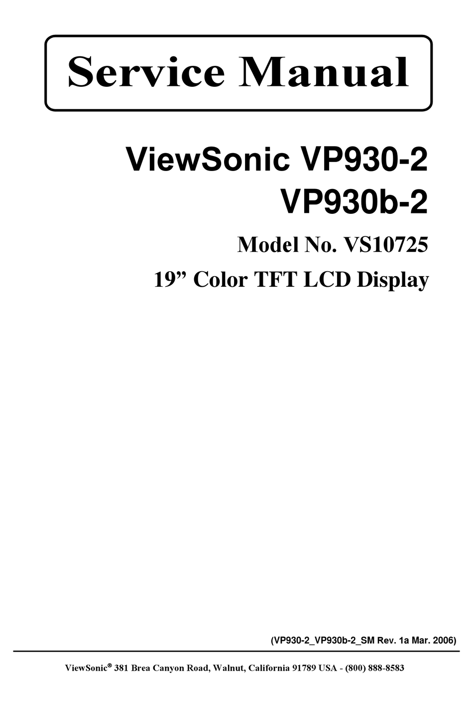 viewsonic monitor driver vp930b-3