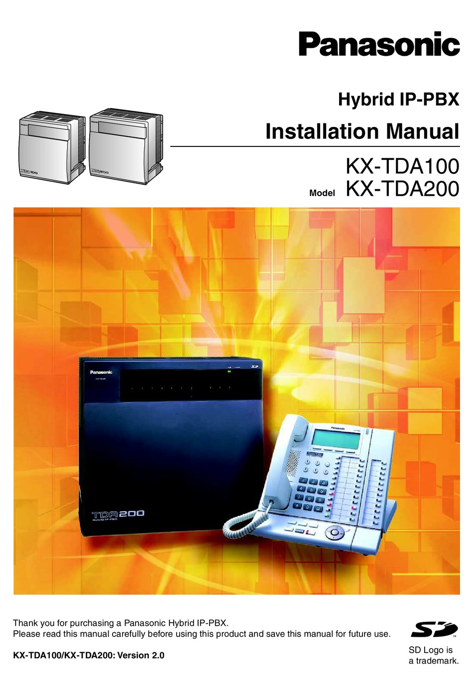 Panasonic Kx Tda200 Installation Manual Pdf Download Manualslib