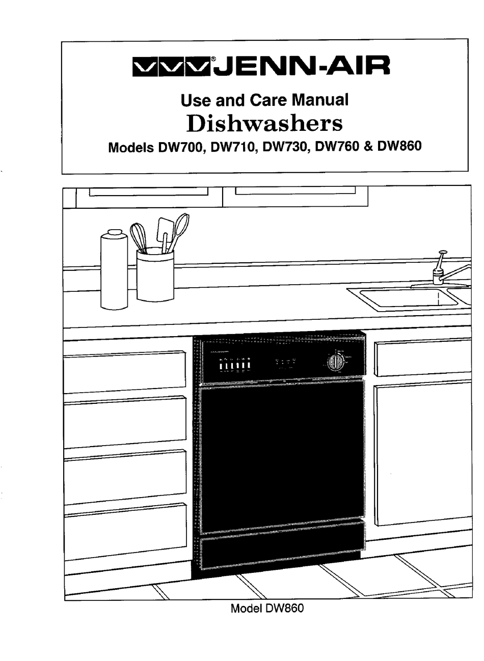 Jenn-air Dw700 Use And Care Manual Pdf Download 