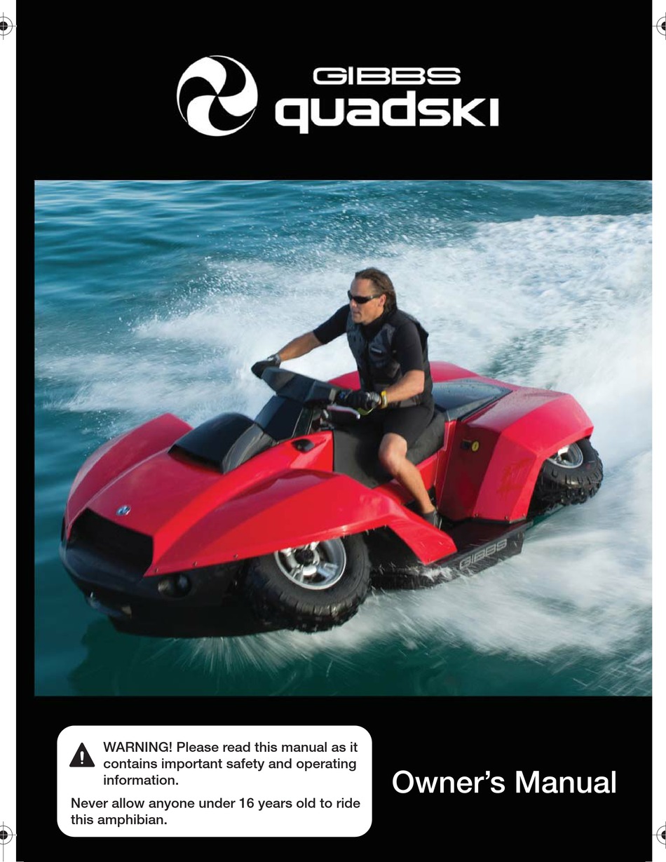 GIBBS QUADSKI OWNER'S MANUAL Pdf Download | ManualsLib