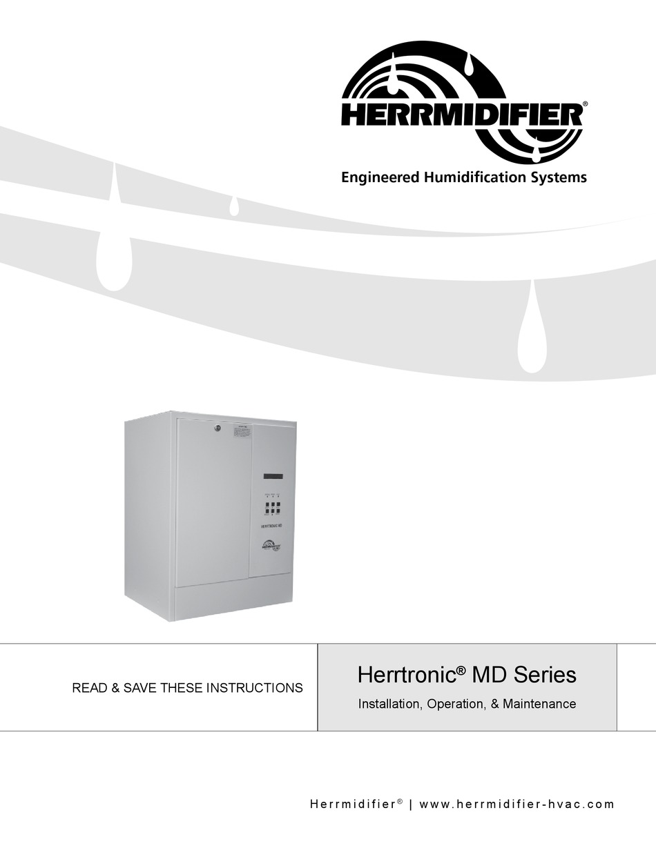 HERRMIDIFIER HERRTRONIC MD SERIES INSTALLATION & OPERATION MANUAL Pdf  Download