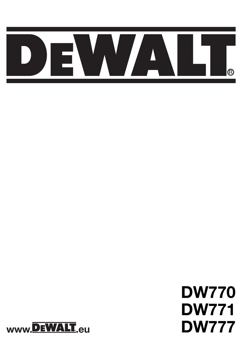 DW770 USER MANUAL Pdf Download | ManualsLib