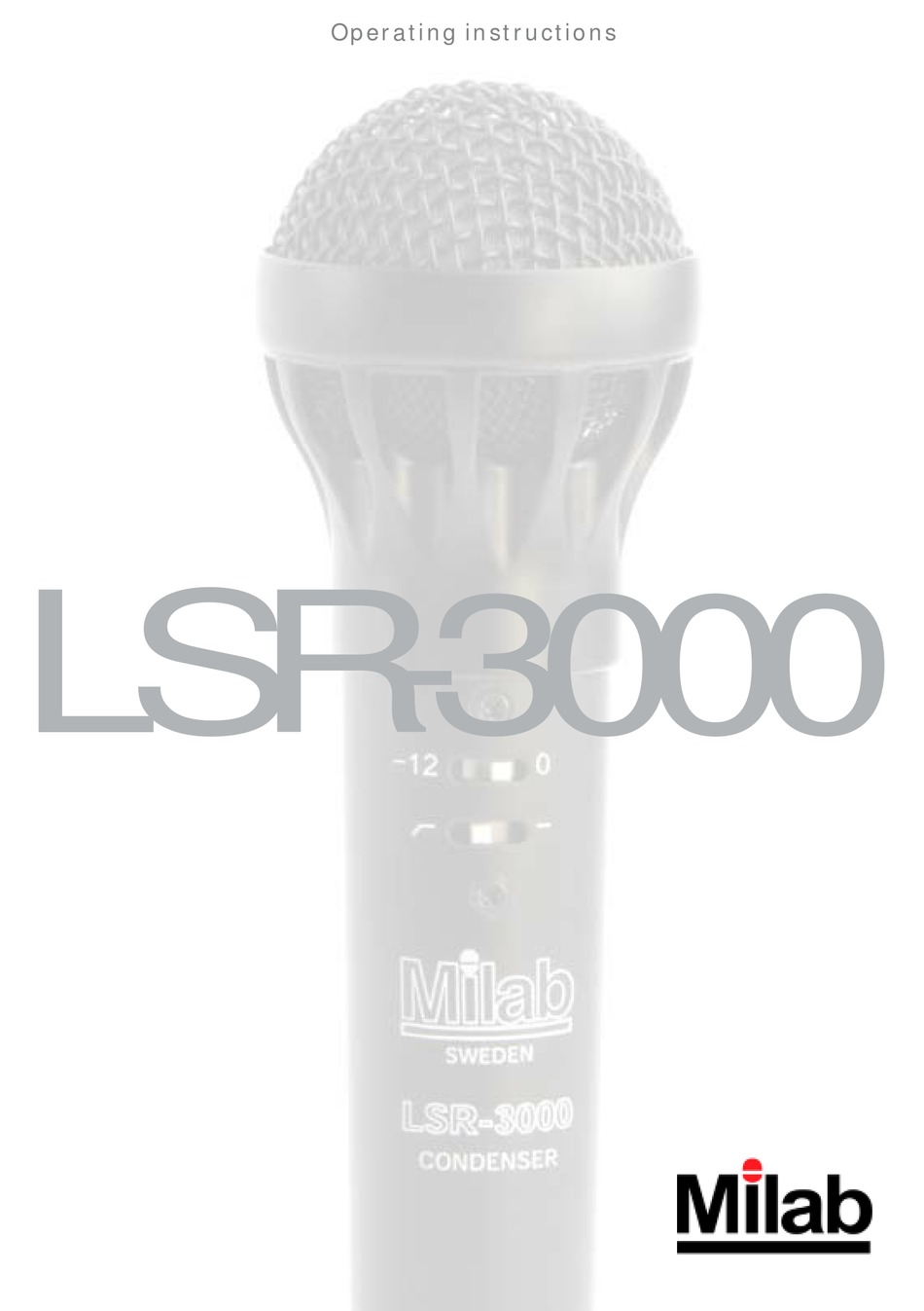 MILAB LSR3000 OPERATING INSTRUCTIONS MANUAL Pdf Download ManualsLib