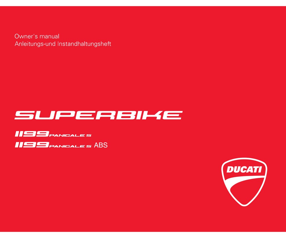 Ducati Superbike 1199 Panigale S Owner S Manual Pdf Download Manualslib