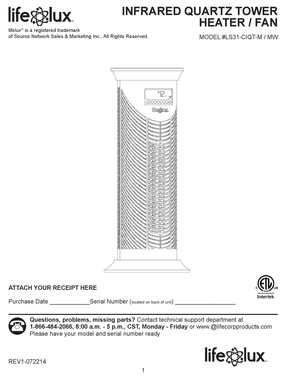 LIFE LUX LS31-CIQT-M USER MANUAL Pdf Download | ManualsLib