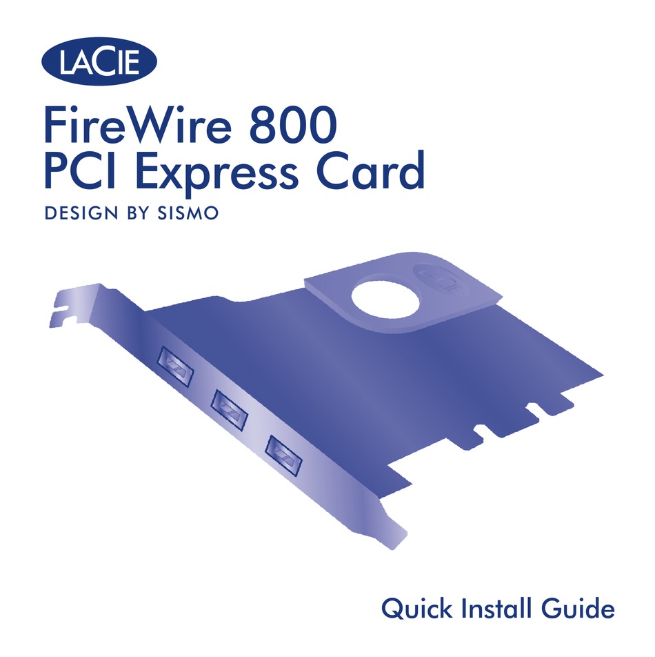 lacie firewire 800 pci card