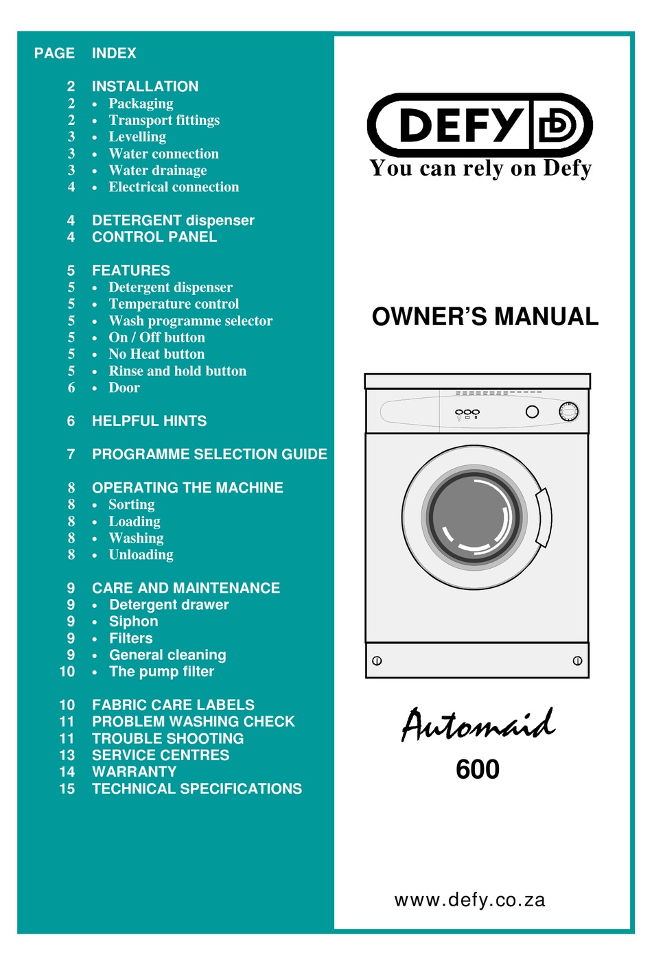 defy laundromaid 1300 problems