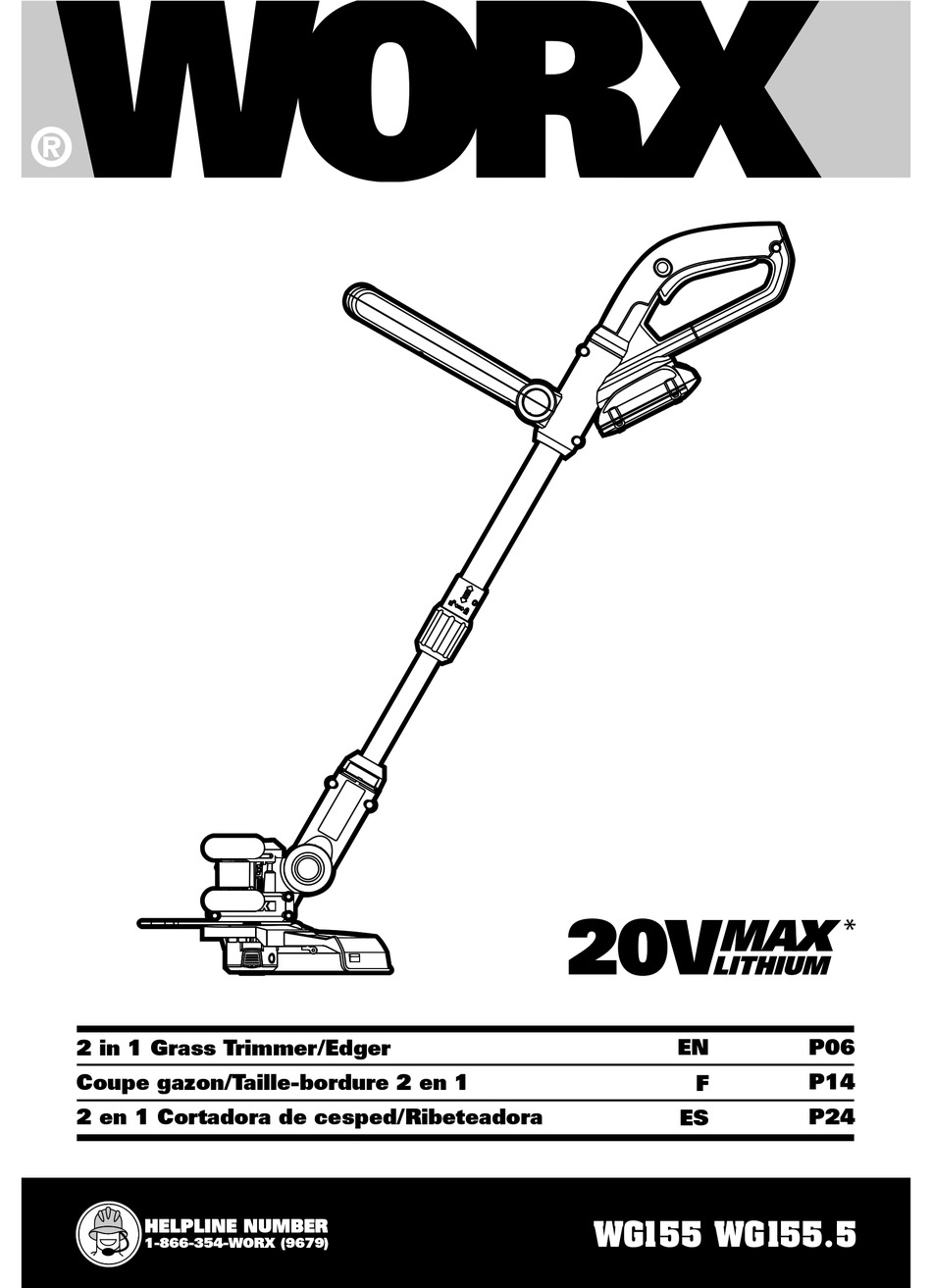 WORX WG155 USER MANUAL Pdf Download | ManualsLib