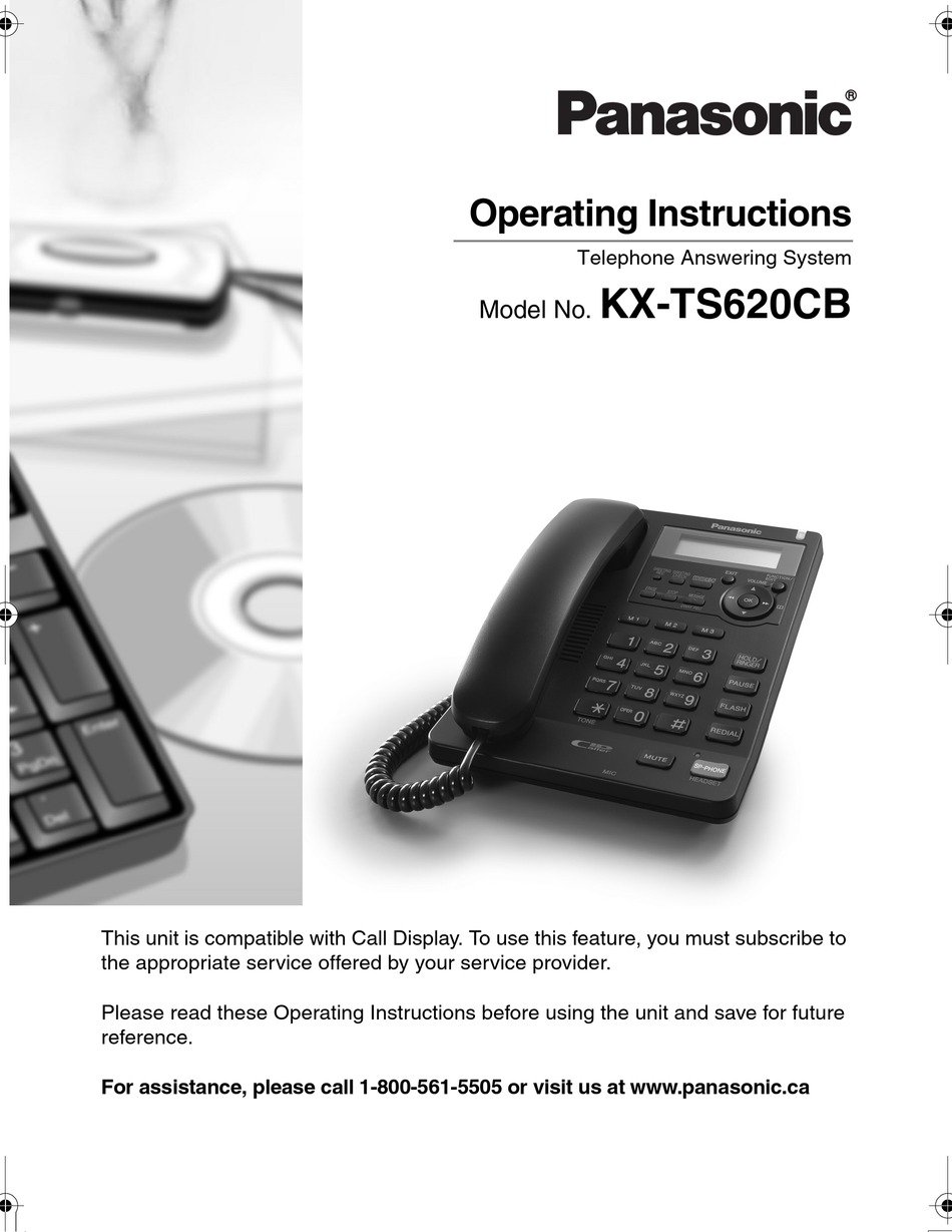 Panasonic Kx Ts620cb Operating Instructions Manual Pdf Download Manualslib