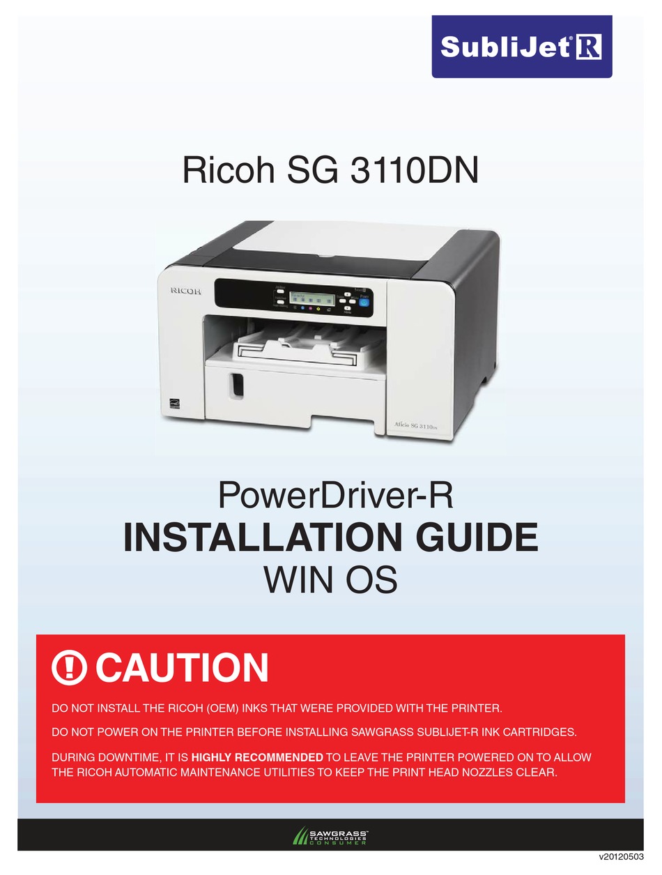 Ricoh Sg 3110dn Installation Manual Pdf Download Manualslib