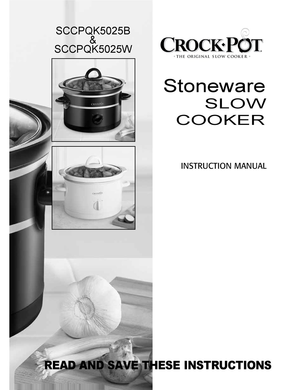 User manual Crock-Pot Cook & Carry SCCPVL600-RS-BR (English - 10 pages)