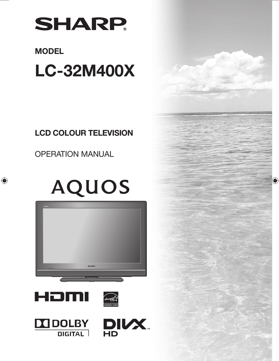SHARP AQUOS LC32M400X OPERATION MANUAL Pdf Download ManualsLib