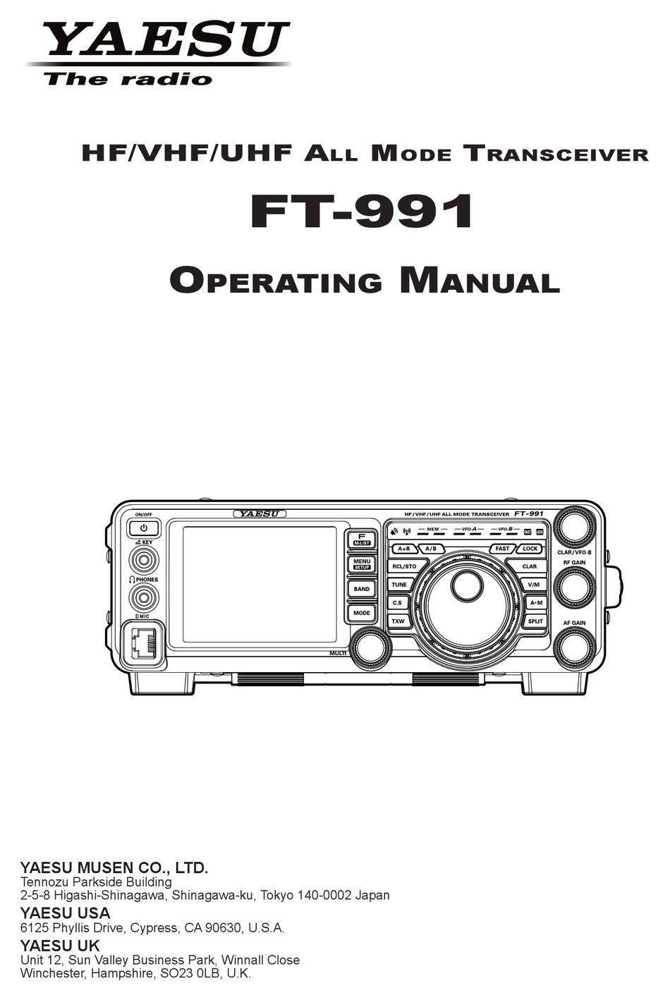 ft 991 yaesu programming software