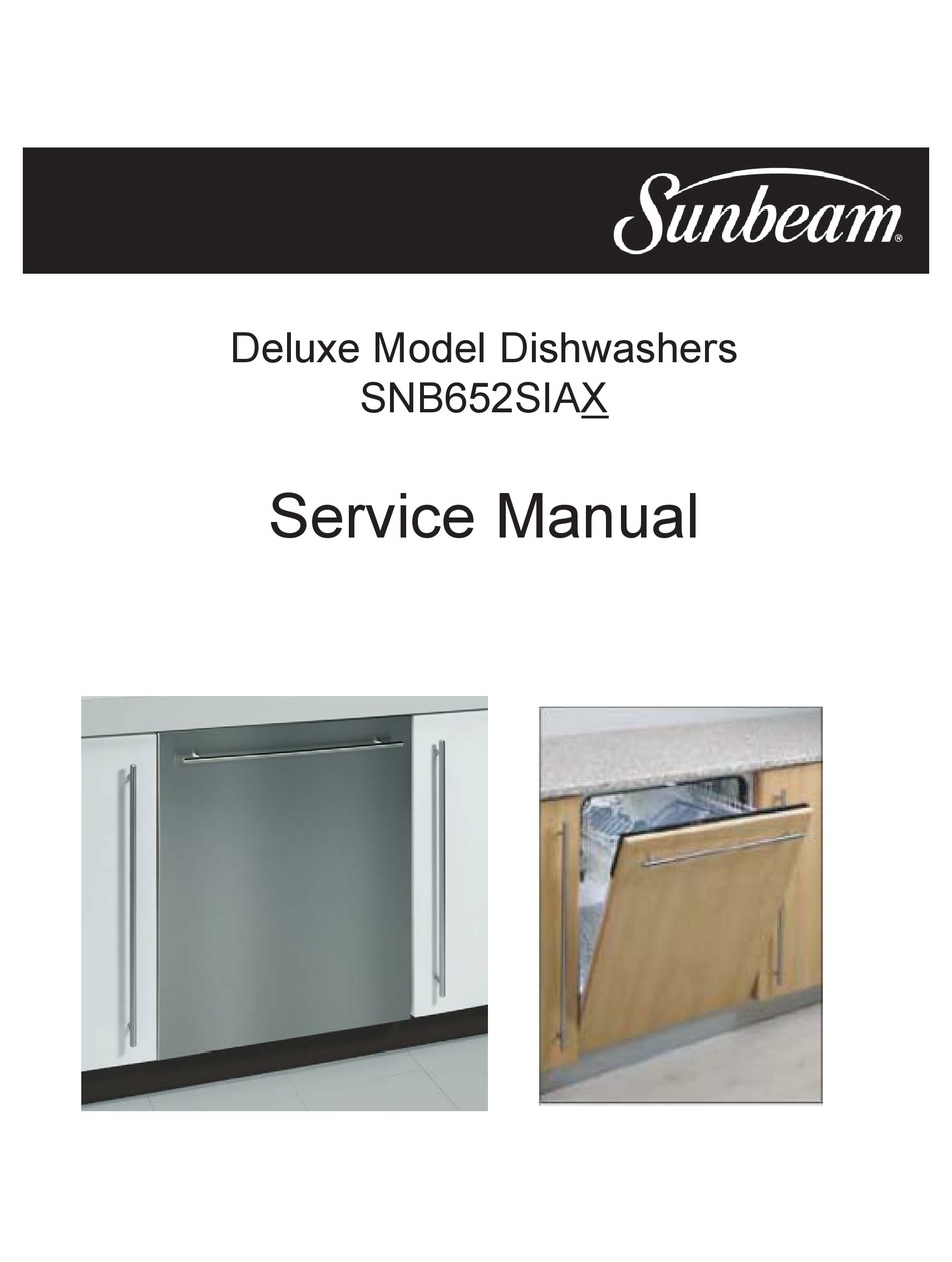 SUNBEAM SNB652SIAX SERVICE MANUAL Pdf Download ManualsLib   Sunbeam Snb652siax 