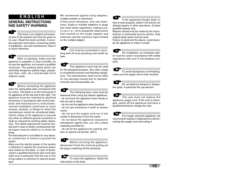 NUOVA SIMONELLI PROFESSIONAL ESPRESSO MACHINE USER MANUAL Pdf Download ManualsLib