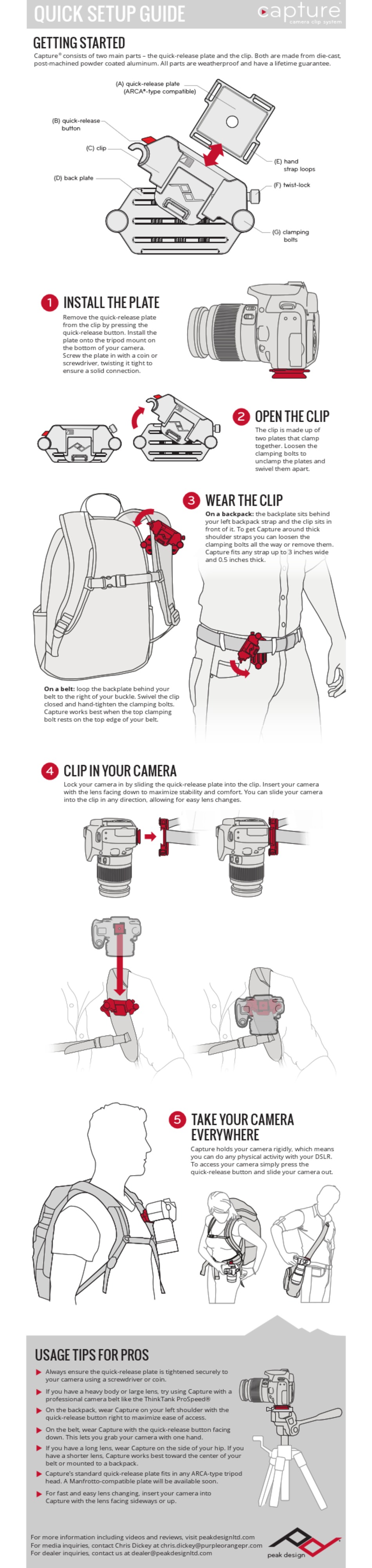 PEAK DESIGN CAMERA ACCESSORIES QUICK SETUP MANUAL Pdf Download ManualsLib