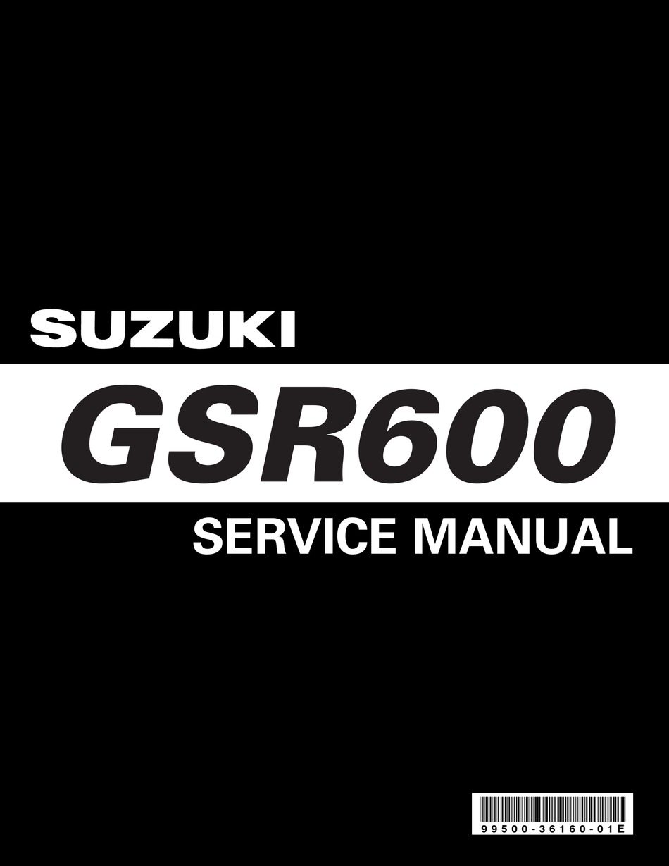 Suzuki Gsr600 Service Manual Pdf Download Manualslib