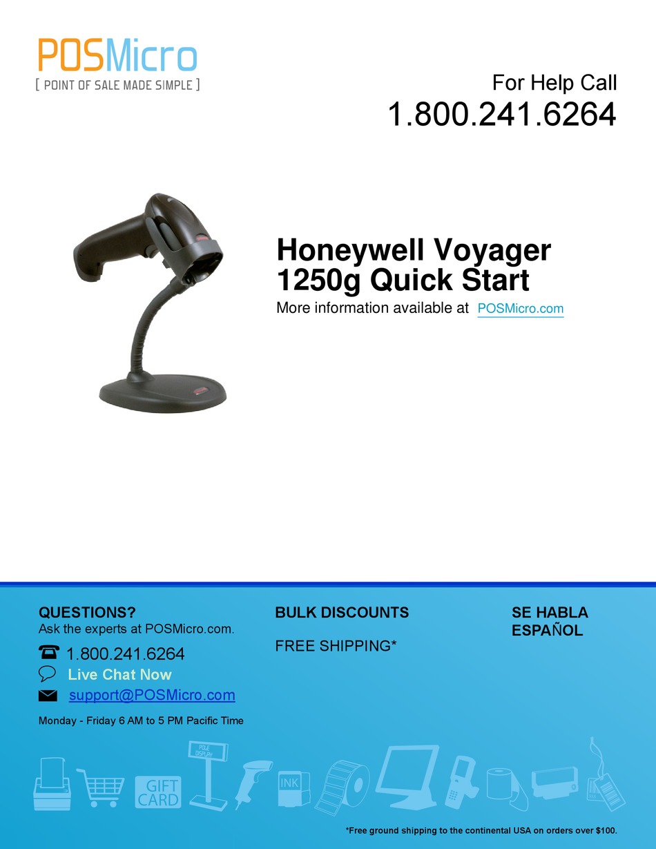 honeywell voyager 1250g datasheet