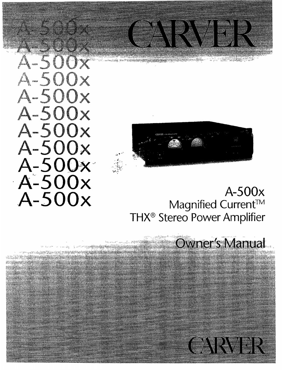 carver cm 1040 manuals