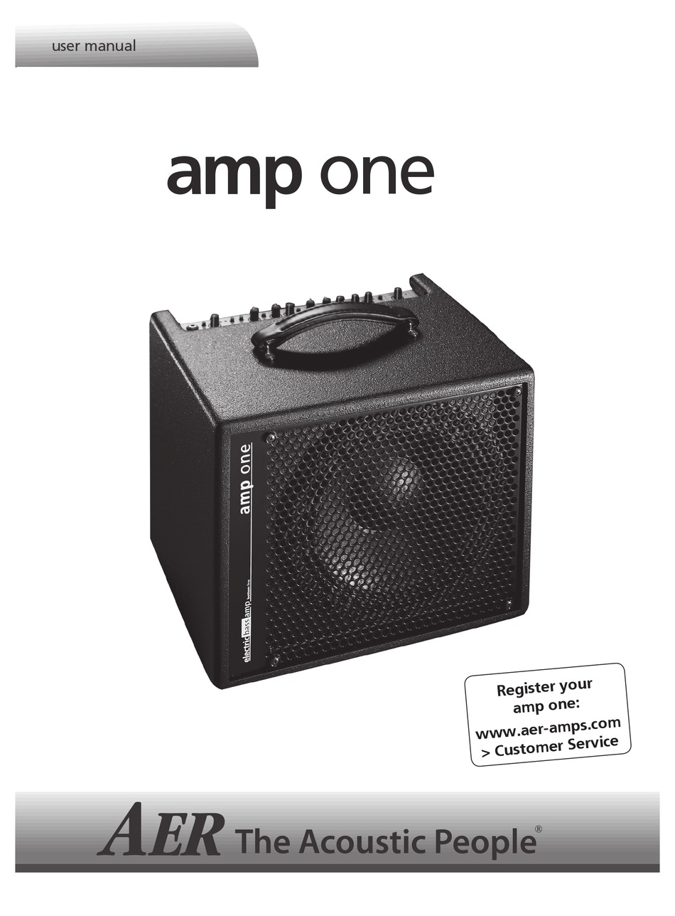 AER AMP ONE USER MANUAL Pdf Download | ManualsLib