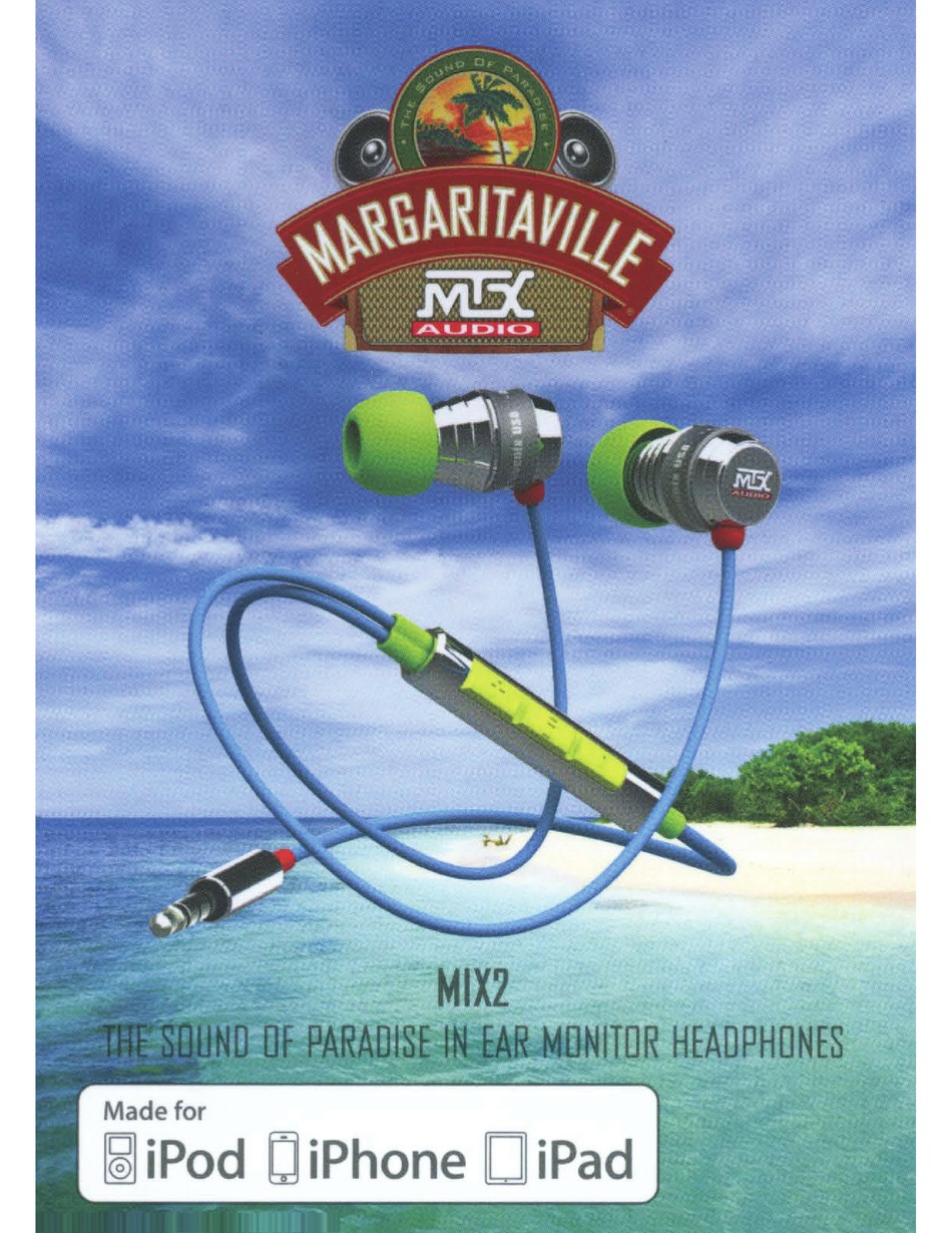 MARGARITAVILLE MIX2 USER MANUAL Pdf Download ManualsLib