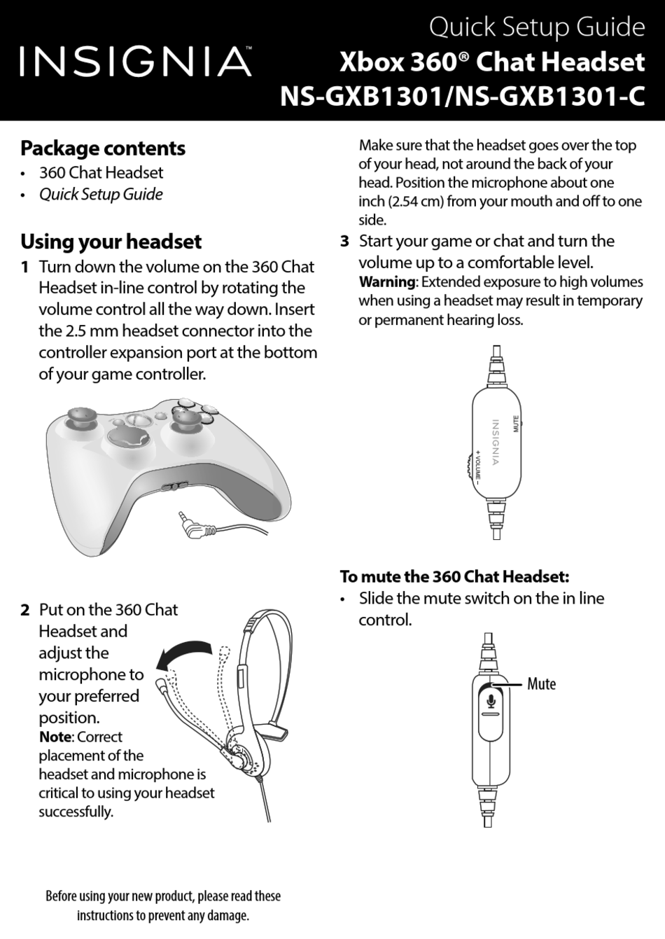 Insignia Ns Gxb Quick Setup Manual Pdf Download Manualslib