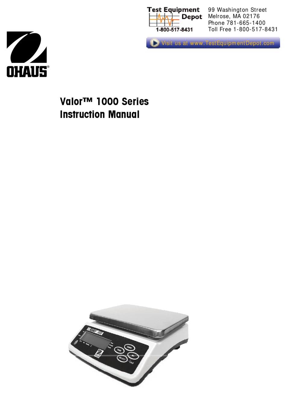 Bilancia Ohaus Valor 1000 - 30kg Capacità, 5g Precisione - Per Alimentari - Foto 2