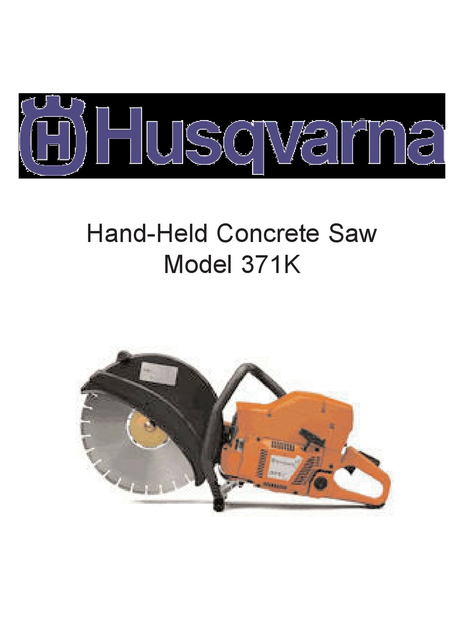 Husqvarna 371k on sale concrete saw