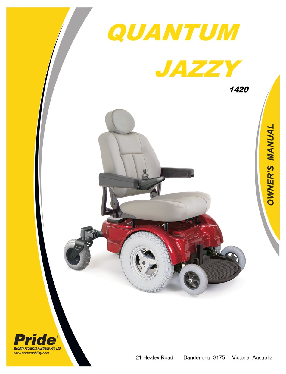 Pride Mobility Quantum Jazzy 1420 Owners Manual Pdf Download Manualslib