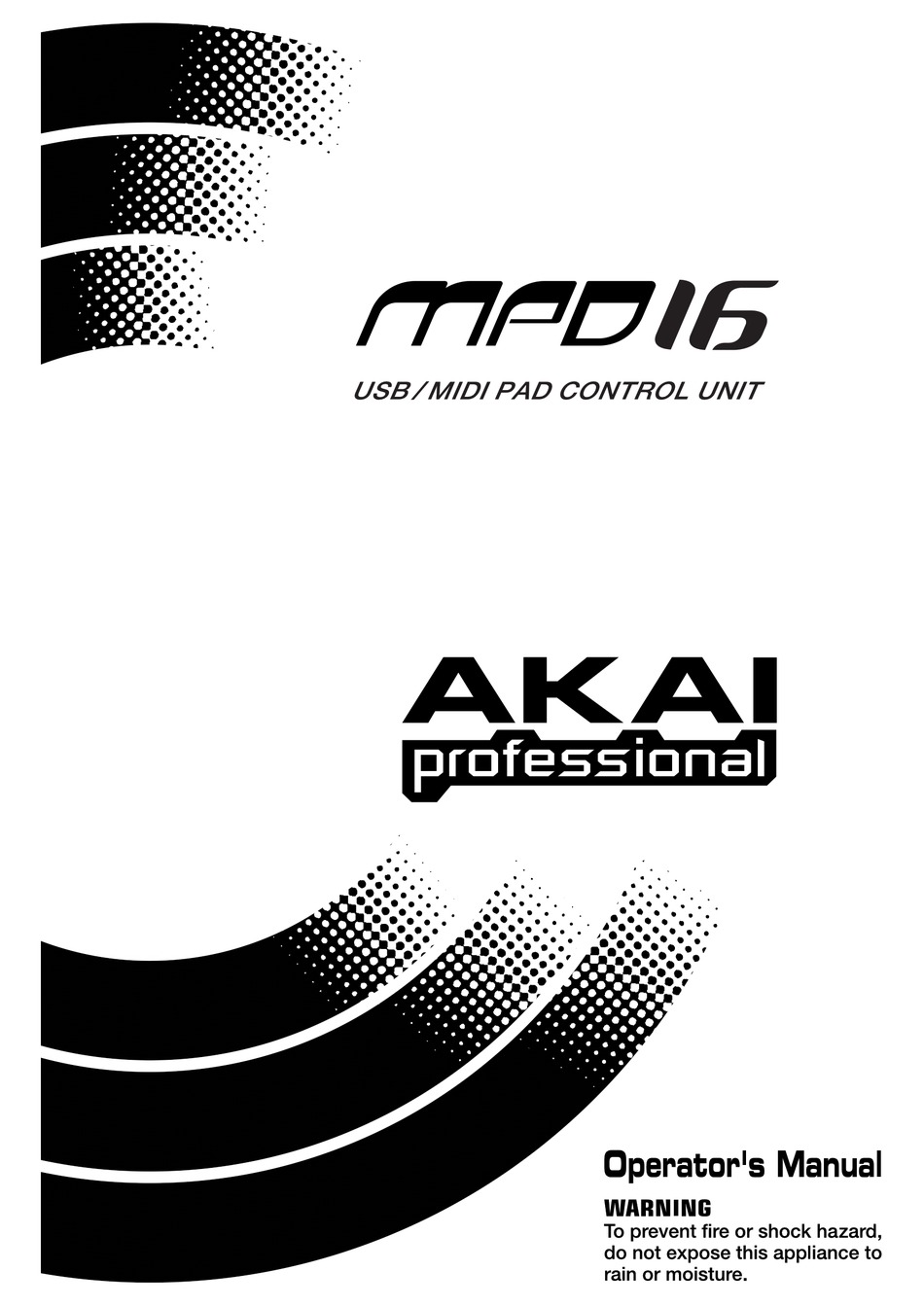 AKAI MPD16 OPERATOR'S MANUAL Pdf Download | ManualsLib