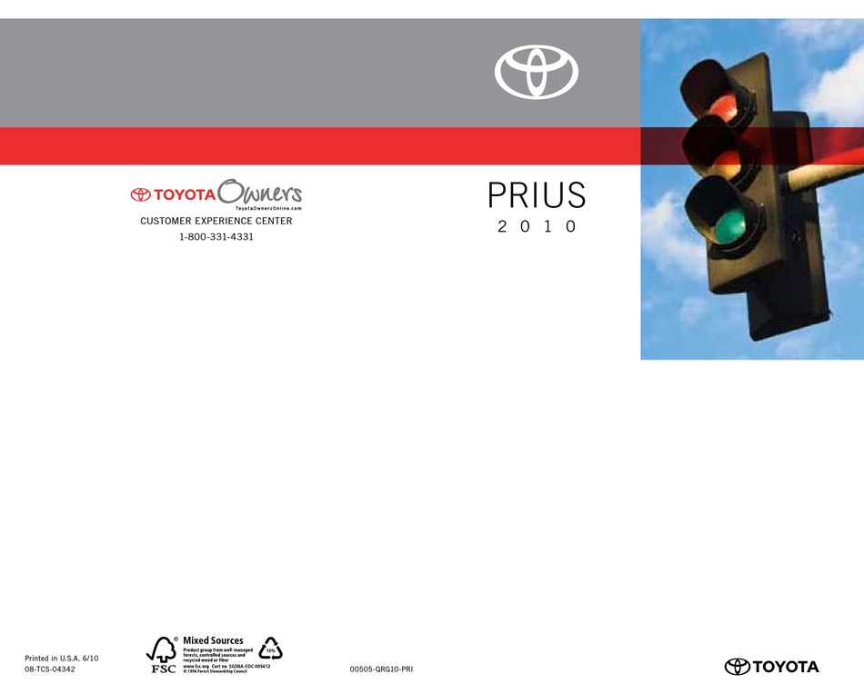 Toyota Prius 2010 User Manual Pdf Download Manualslib