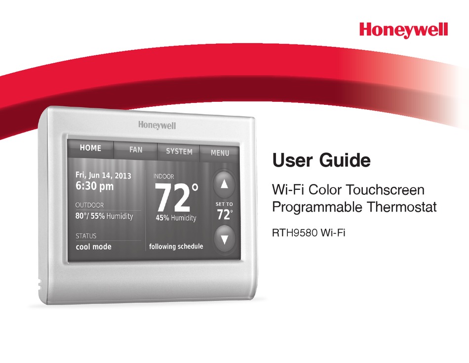 HONEYWELL RTH9580 WI-FI USER MANUAL Pdf Download | ManualsLib