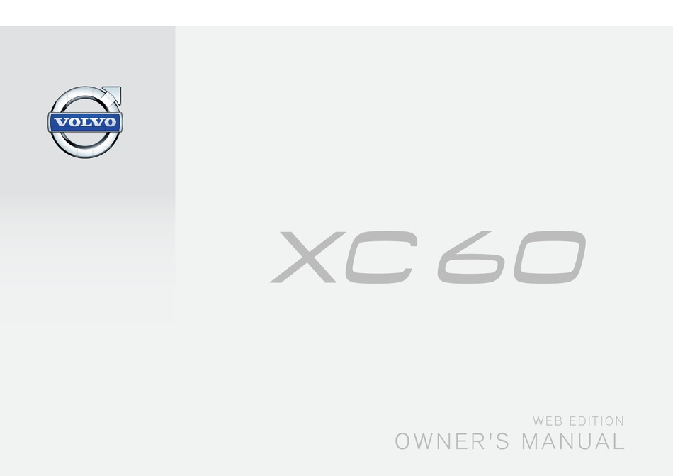 VOLVO XC60 OWNER'S MANUAL Pdf Download ManualsLib