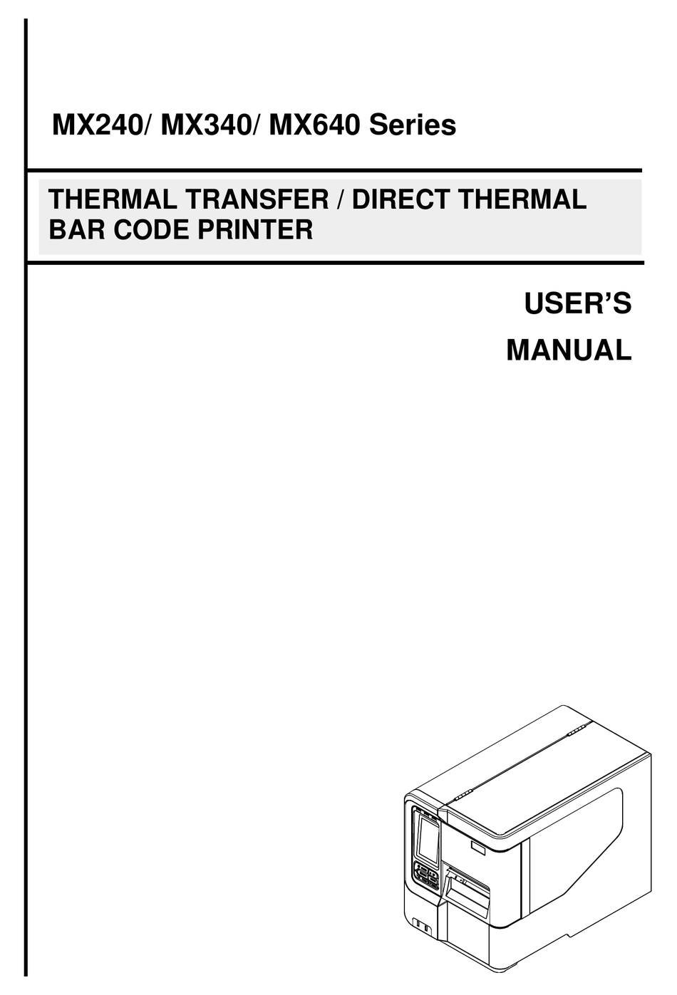 Tsc Mx240 Series User Manual Pdf Download Manualslib 4536