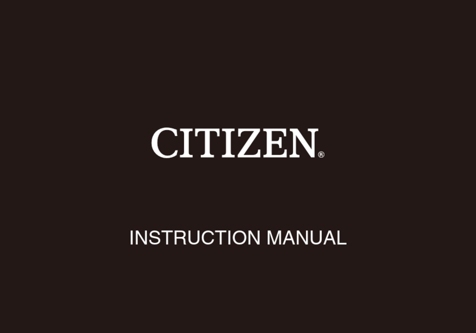 citizen c660 manual