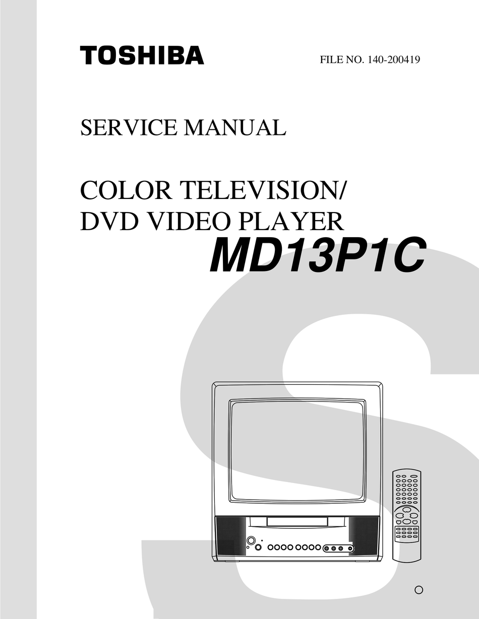 Toshiba Md13p1c Service Manual Pdf Download Manualslib