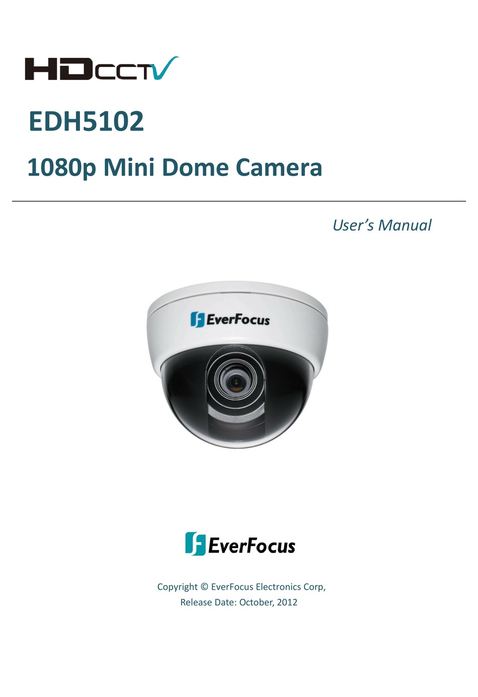 EVERFOCUS EDH5102 USER MANUAL Pdf Download ManualsLib