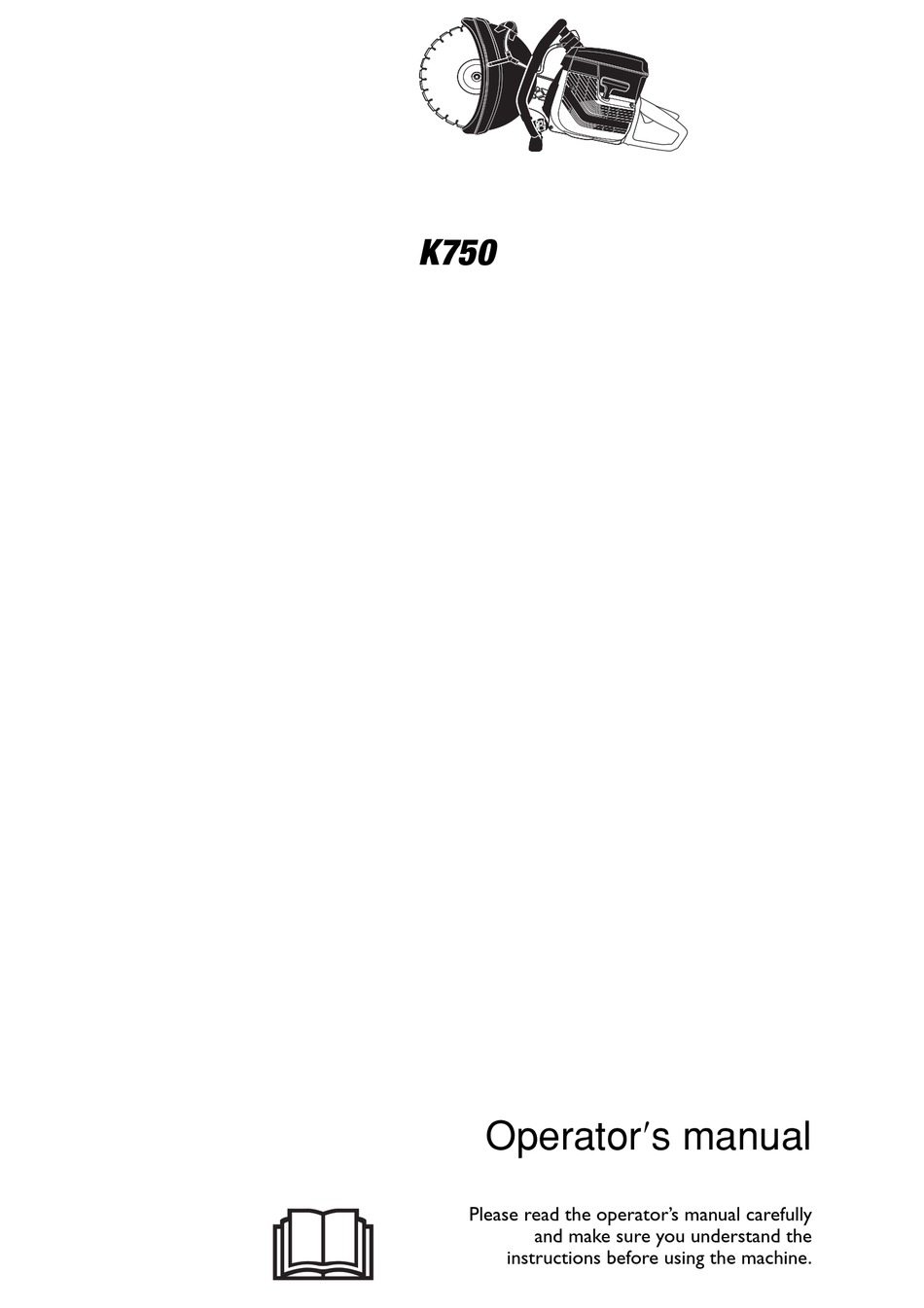 Partner K750 Operator S Manual Pdf Download Manualslib