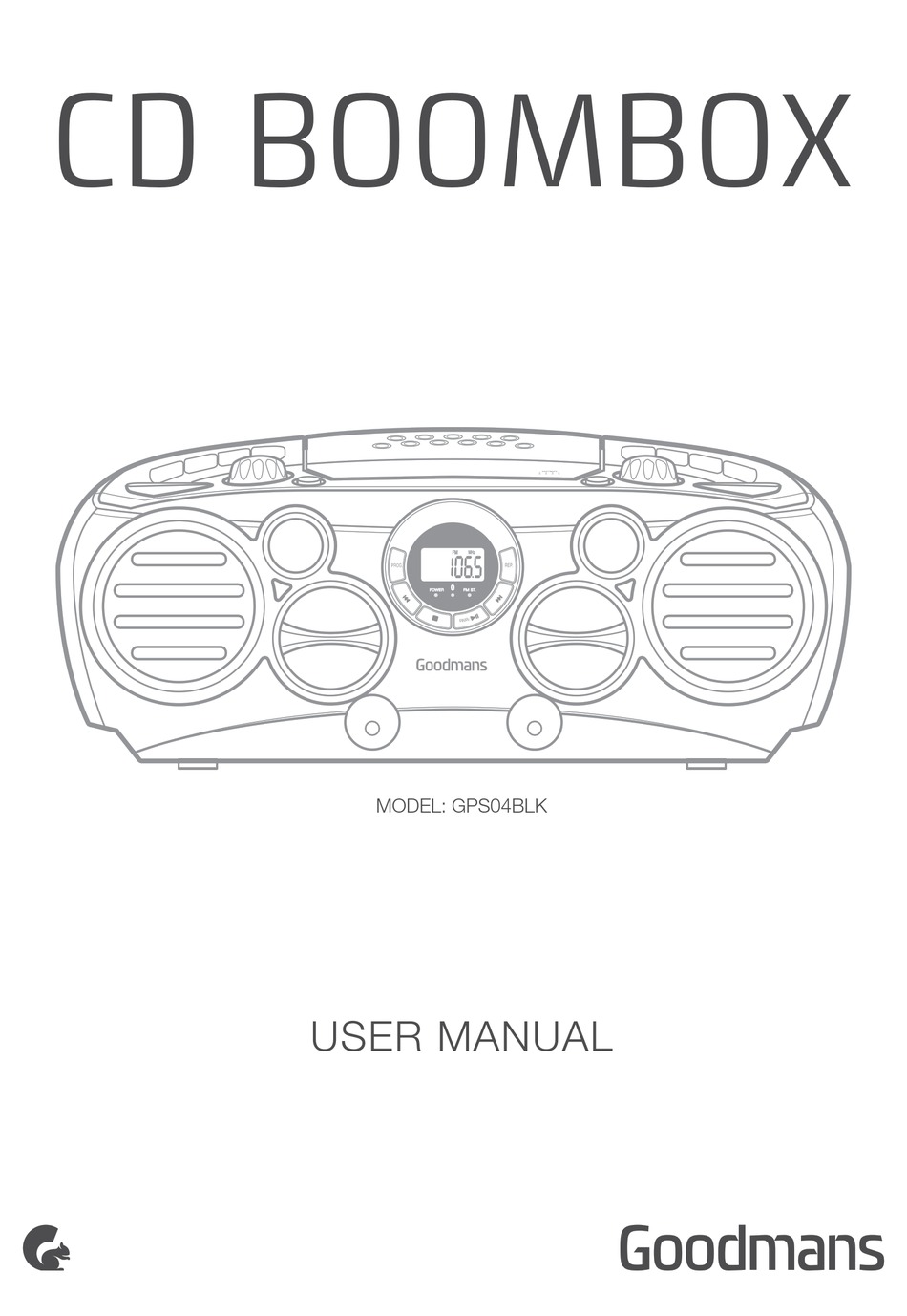 GOODMANS GPS04BLK USER MANUAL Pdf Download ManualsLib