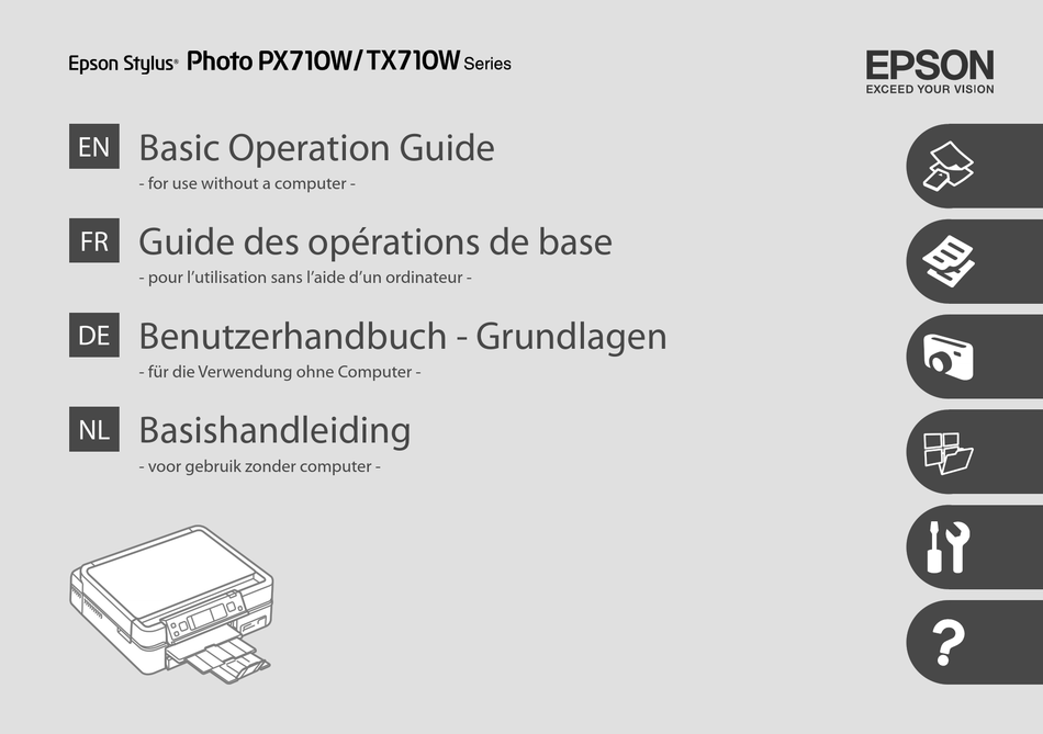 Epson Stylus Photo Px710w Series Basic Operation Manual Pdf Download Manualslib 3264