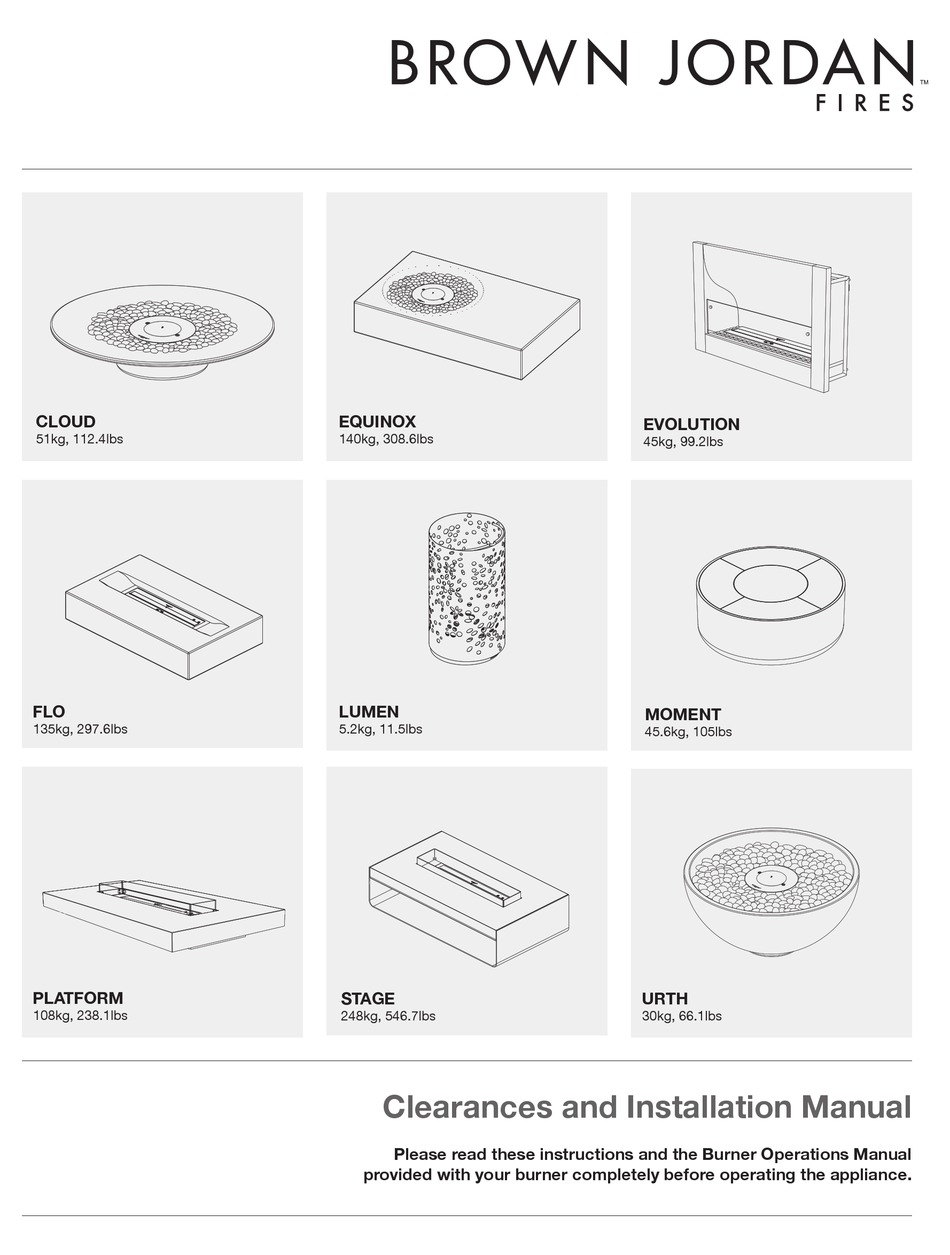 BROWN JORDAN PLATFORM CLEARANCES AND INSTALLATION MANUAL Pdf Download