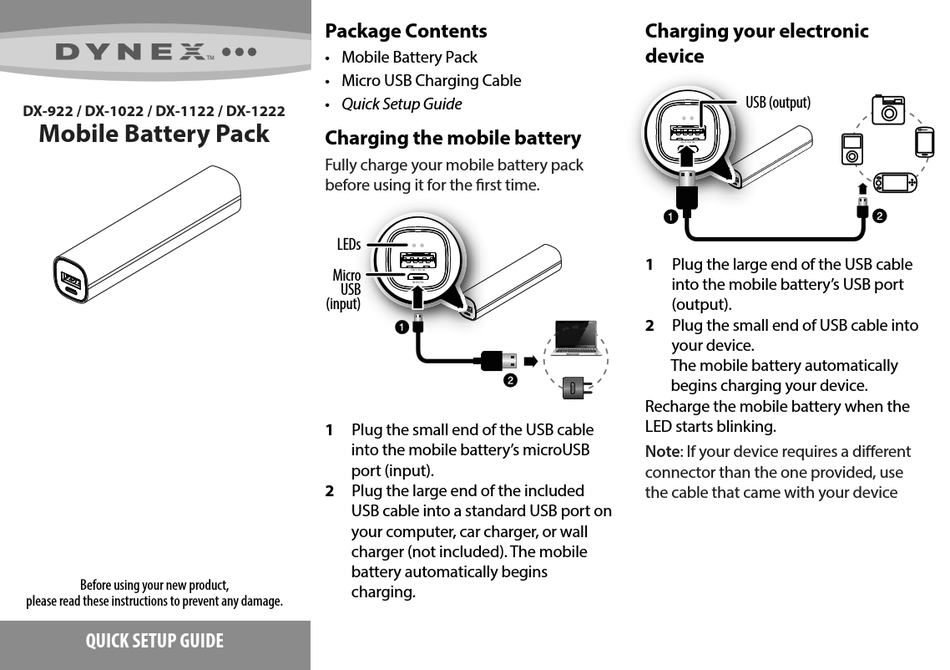 dynex battery pack