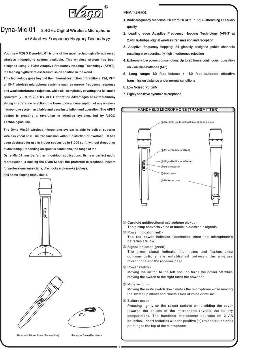 V2GO GO 852 MANUAL Pdf Download ManualsLib