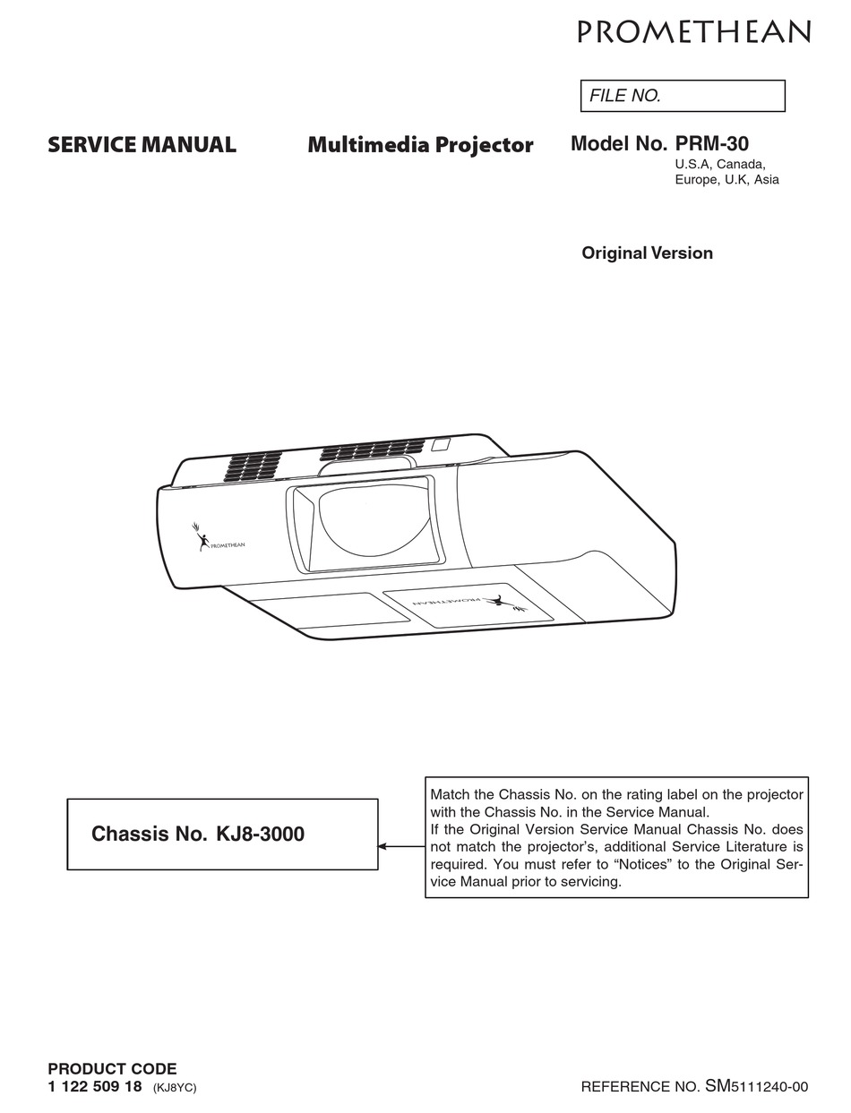 PROMETHEAN PRM-30 SERVICE MANUAL Pdf Download | ManualsLib