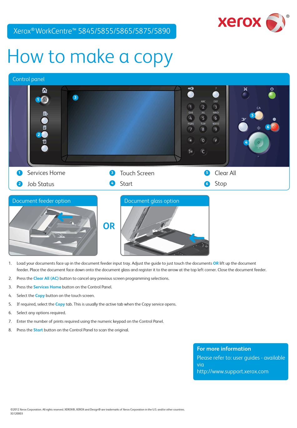 XEROX WORKCENTRE 5845 QUICK MANUAL Pdf Download | ManualsLib