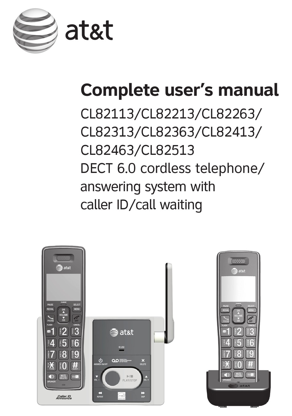 AT&T CL82113 COMPLETE USER